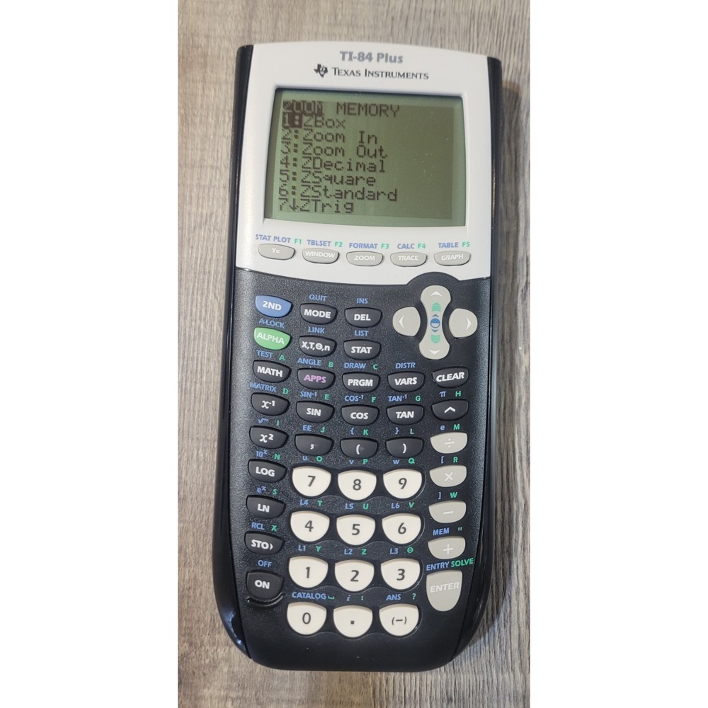 Texas Instruments TI-84 Plus Graphing Calculator With Cover Tested - Picture 2 of 8